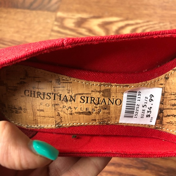 ✨SOLD✨ Christian Siriano Red Heels - Picture 4 of 5